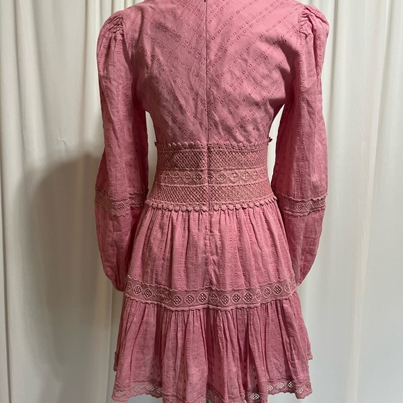 Free People The Delightful Dusty Pink Mini Dress - Picture 7 of 8